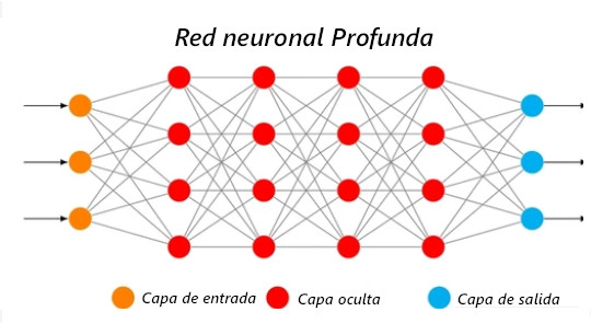 Hiperparametros de una red neuronal con 6 capas y 4 neuronas en las capas ocultas